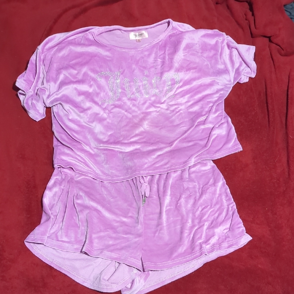 Juicy Couture Lavender Velour Pajama Set